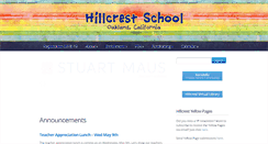 Desktop Screenshot of hillcrestpta.org