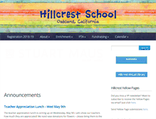 Tablet Screenshot of hillcrestpta.org
